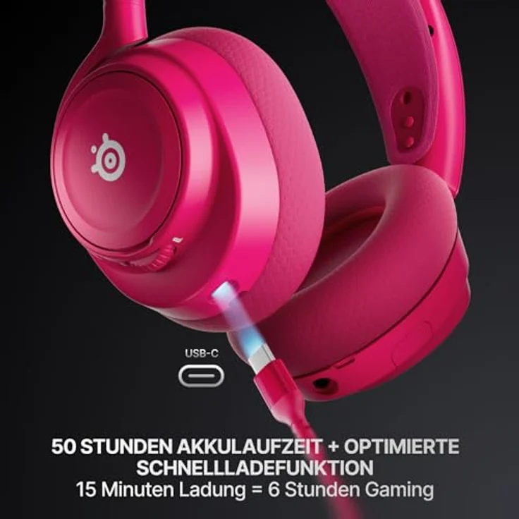 SteelSeries Arctis Nova 7P Gen 2, Kabelloses Gaming-Headset mit Rauschunterdrückung und Over-Ear-Design, Violett – Bild 5