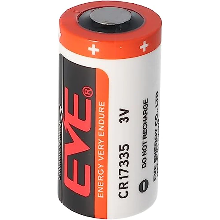 AccuCell EVE CR17335 3V Lithium Batterie, 1500mAh, Größe 2/3A, ca. 17 x 33.5mm – Bild 1