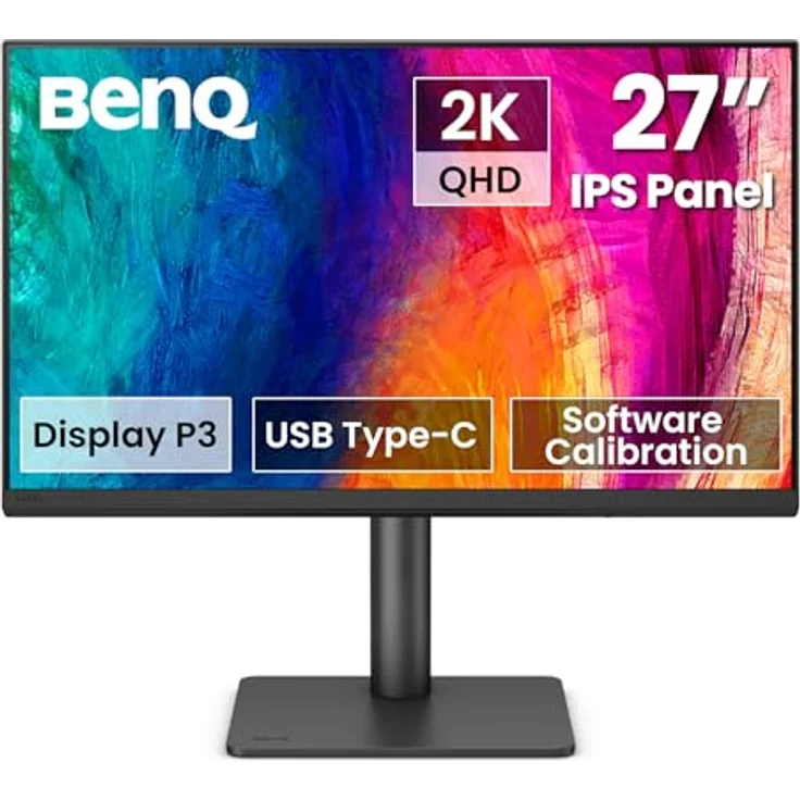 BenQ PD2706QN, 27" QHD Monitor für Designer mit USB-C, Hardwarekalibrierung, KVM-Switch, Daisy Chain, Pantone-zertifiziert – Bild 1