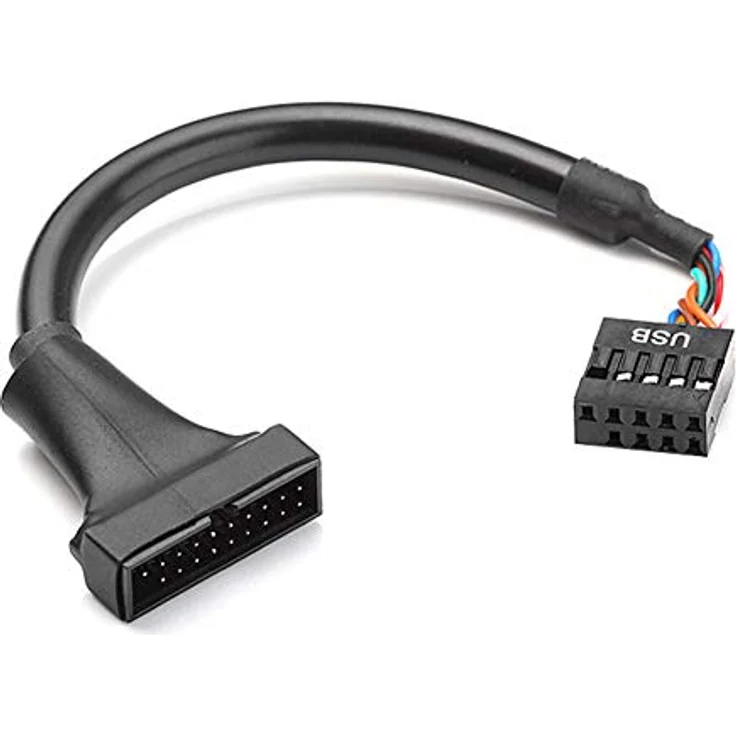 Aukson H62 USB 3.0 20-Pin auf USB 2.0 9-Pin Stecker Adapter, 15 cm Kabel für schnelle Datenübertragung und Motherboard-Upgrades – Bild 1