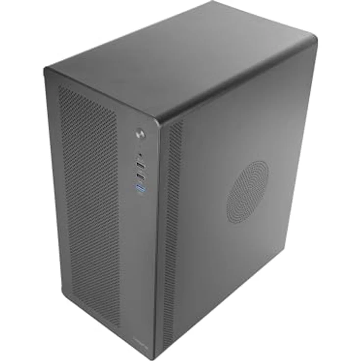 Mars Gaming Tacens AEROM Mini-Tower-PC-Gehäuse, Robuste Metallstruktur, 1x 120mm-Hecklüfter, Unterstützung für bis zu 3 Frontlüfter, USB 3.0, Schwarz – Bild 3