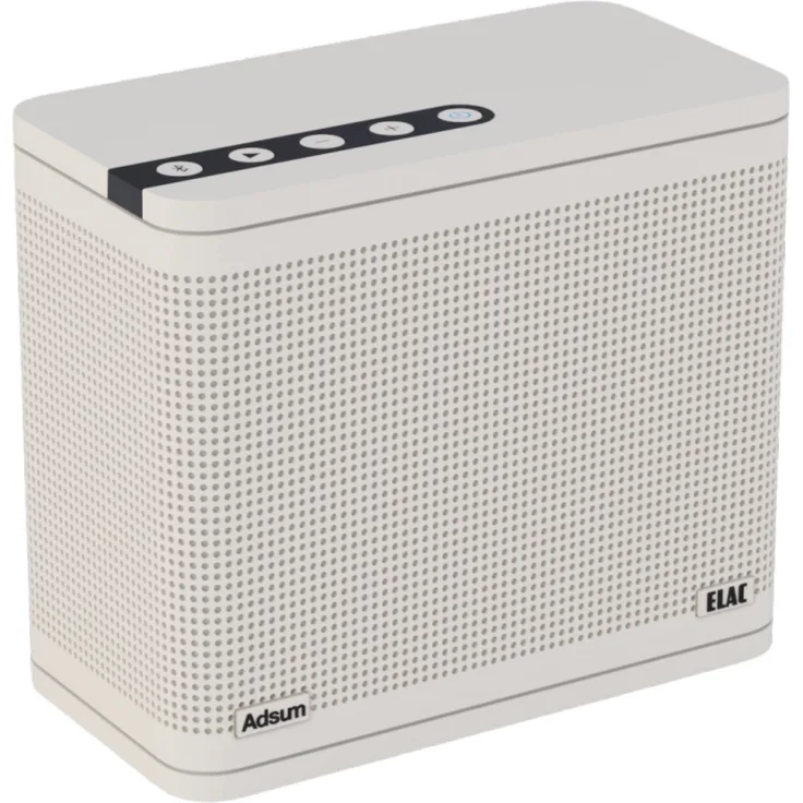 ELAC NAVA 100, Portable Bluetooth Lautsprecher mit bis zu 15 Stunden Akkulaufzeit, weiß