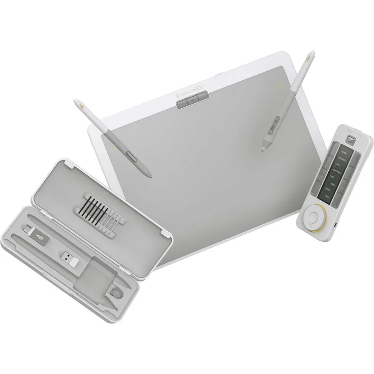 Xencelabs Pen Tablet Medium Bundle SE v2, 12 Zoll Grafiktablett mit 2 Batteriefreien Stiften und Quick Keys, 8192 Druckstufen