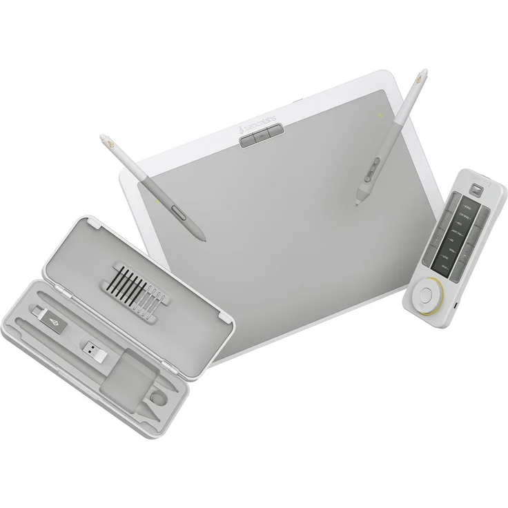 Xencelabs Pen Tablet Medium Bundle SE v2, 12 Zoll Grafiktablett mit 2 Batteriefreien Stiften und Quick Keys, 8192 Druckstufen