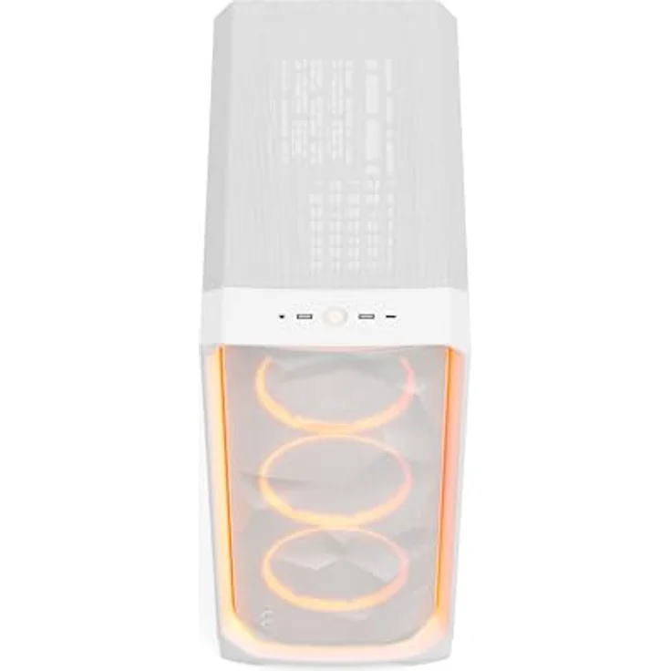 Fractal Design Meshify 3 Ambience Pro RGB White TG Clear Tint, Gaming PC-Gehäuse mit Facetten-Mesh-Front, Gen 2 ARGB Beleuchtung und drei RGB Momentum 14 Lüftern – Bild 5