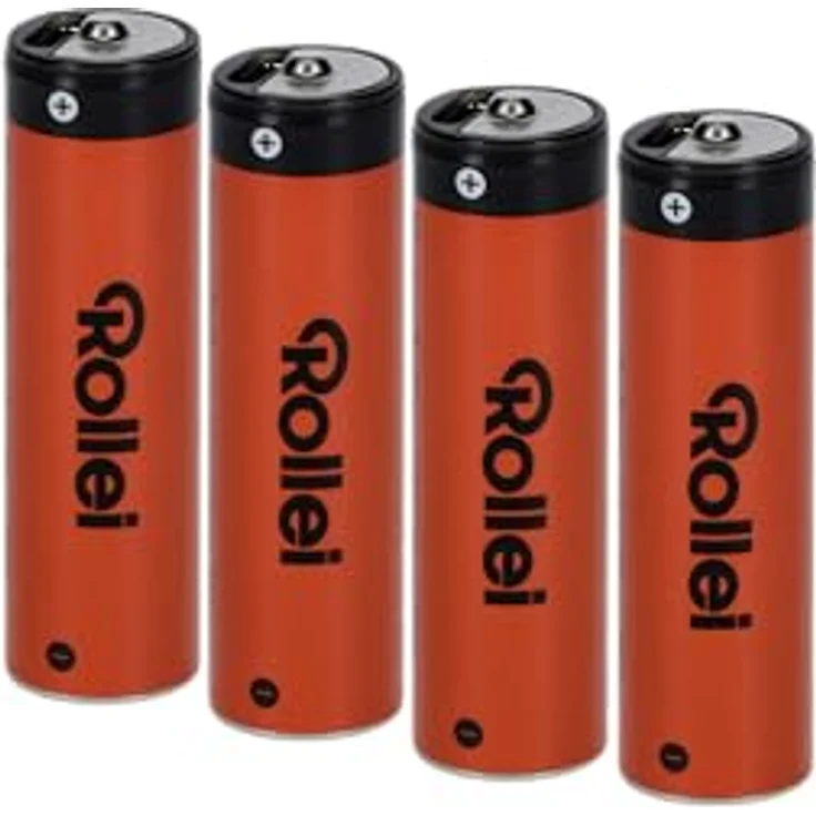 ROLLEI AA Li-Ion Akku (LR6) mit USB-C, 4er-Pack, 1.5 V, 1.332 mAh, Hochleistungsakkus für Alltagsgeräte – Bild 1