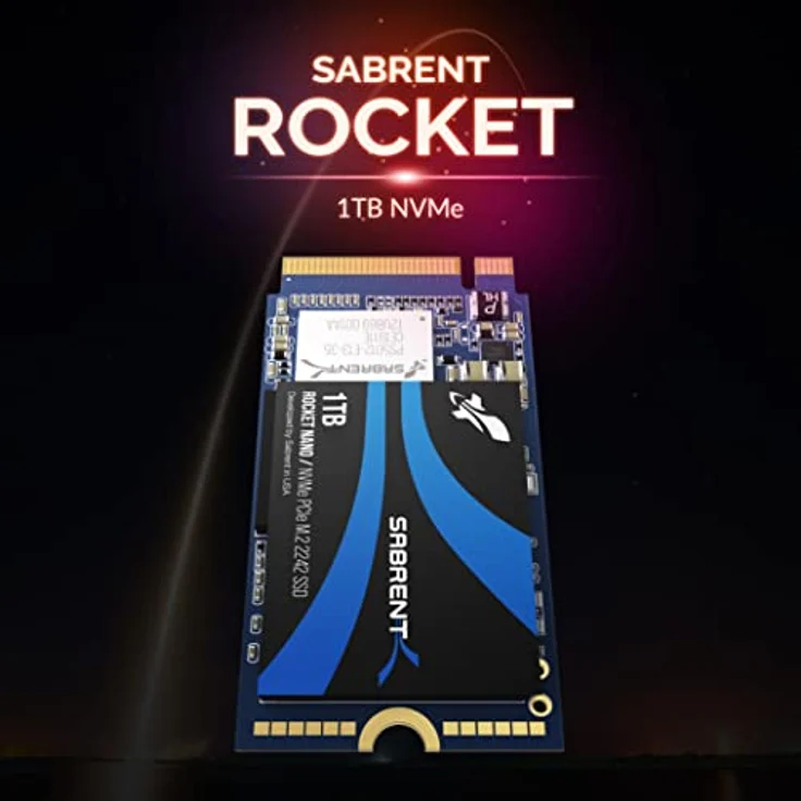 Sabrent 1TB Rocket NVMe PCIe M.2 2242 DRAM-freie interne Hochleistungs-SSD mit geringem Stromverbrauch (SB-1342-1TB) – Bild 4
