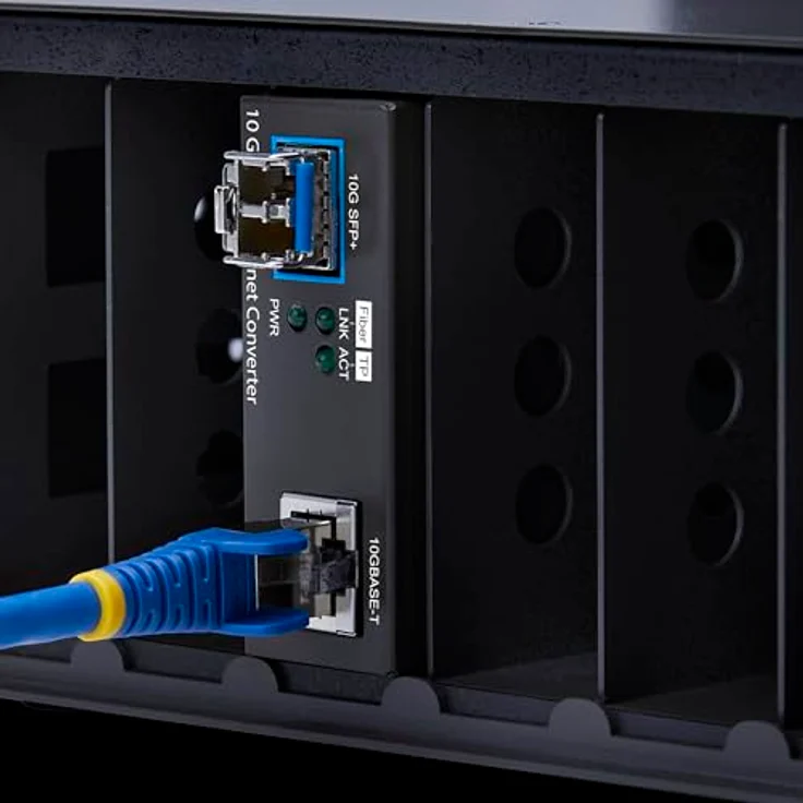 StarTech.com Fibre Media Converter 10GbE TAA-konform, SFP+/RJ-45, 10GBase-LR/SR/X/T – Bild 4