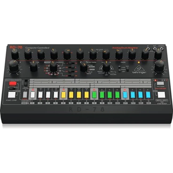 Behringer RD-78, analoger Drumcomputer mit 15 Instrumenten, 34 Preset-Patterns und MIDI-Anschluss – Bild 2