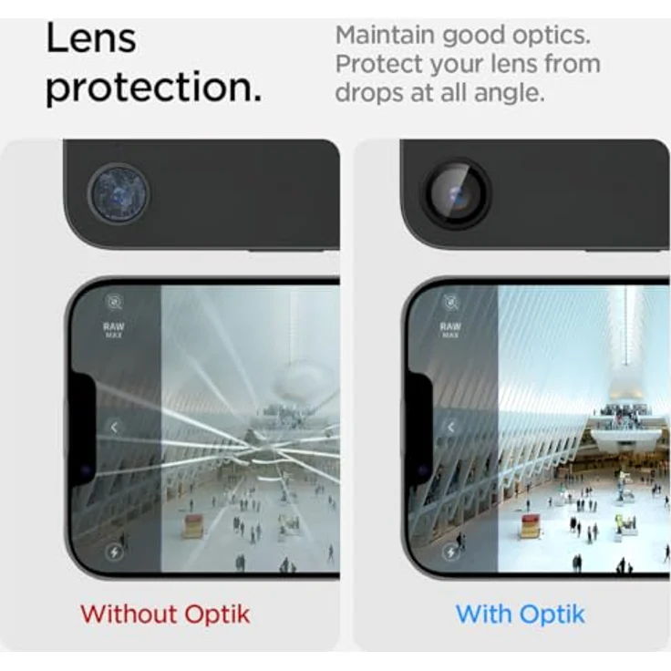 Spigen Glas.tR EZ Fit Optik Pro Kameraschutz für iPhone 16e, 2 Stück, Schwarz, Individuelle Kameraprotektion, Anti-Kratzer, 9H Härte Folie – Bild 5