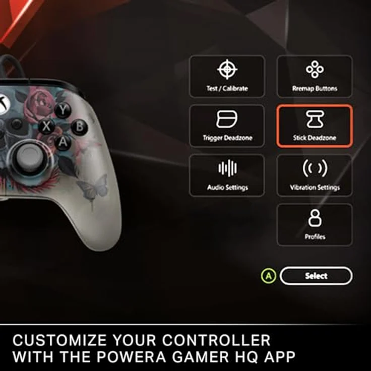 PowerA Advantage Plus Wired Controller, Gaming Controller für Windows, Xbox Series X und Xbox One S, Mehrfarbig, Bloom & Gloom – Bild 9
