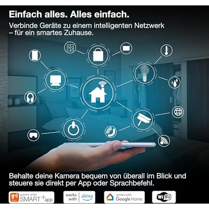OSRAM SMART+ WIFI OUTD CAMERA FIXED, IP67 Überwachungskamera mit smarter Bewegungserkennung, weiß – Bild 5
