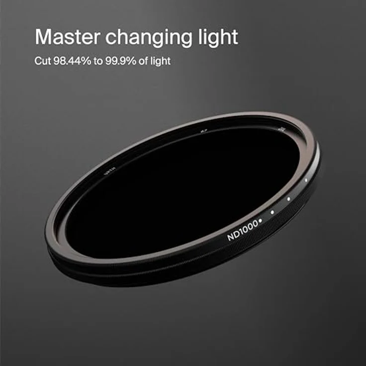Urth 67mm ND64 1000 Variabler ND Objektivfilter, Graufilter mit bis zu 10 Blendenstufen – Bild 2