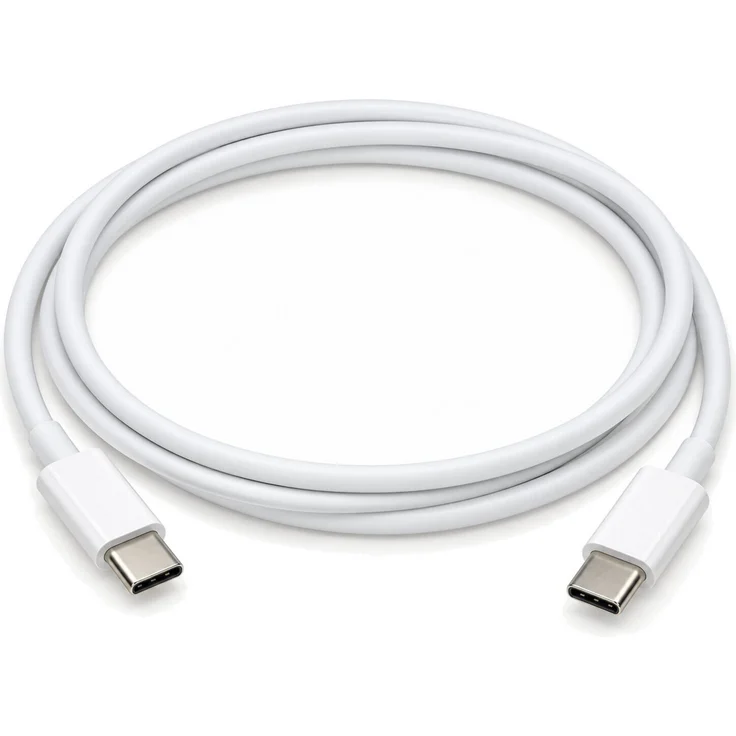 Ventarent USB-C Kabel für Apple iPhone 15-18 & Samsung Galaxy, 200 cm, weiß, Lade- und Datenkabel