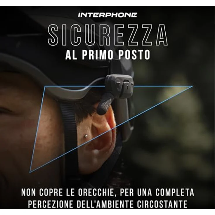 Interphone Aerial Dual-Fahrrad-Gegensprechanlage, Bluetooth-Kommunikation für 2 Fahrer bis 300 m, wasserdicht, kompatibel mit GPS und Musik – Bild 5