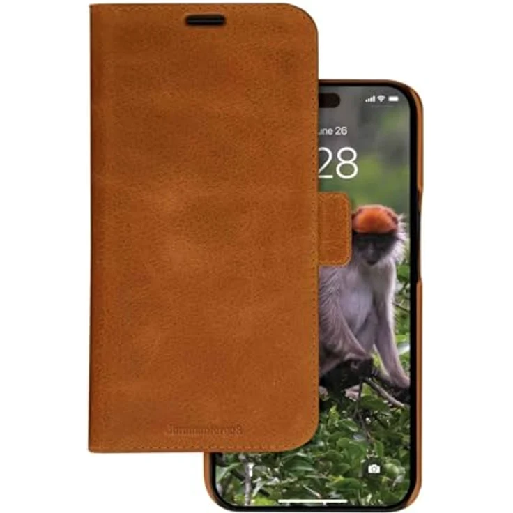 dbramante1928 Lynge Folio für Apple iPhone 15, handgefertigte Ledertasche, braun, versandkostenfrei – Bild 2
