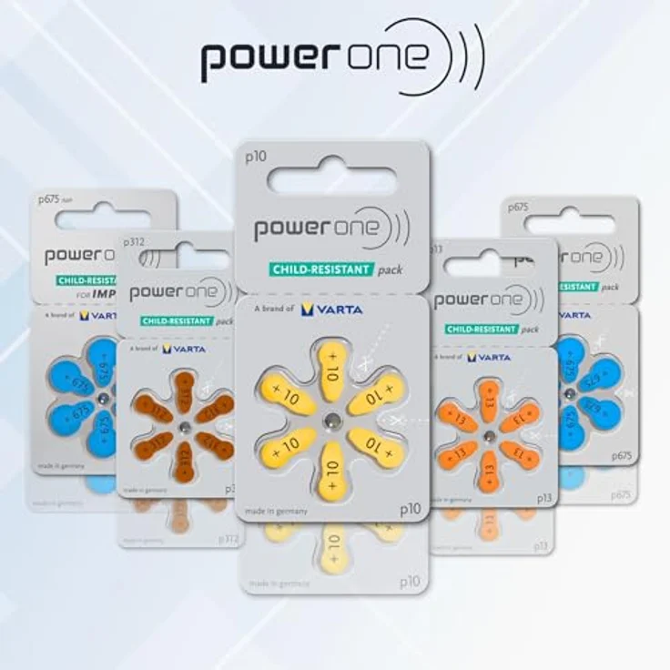 Batterien Hörgeräte Power One P 13 (0% Quecksilber) – Bild 7