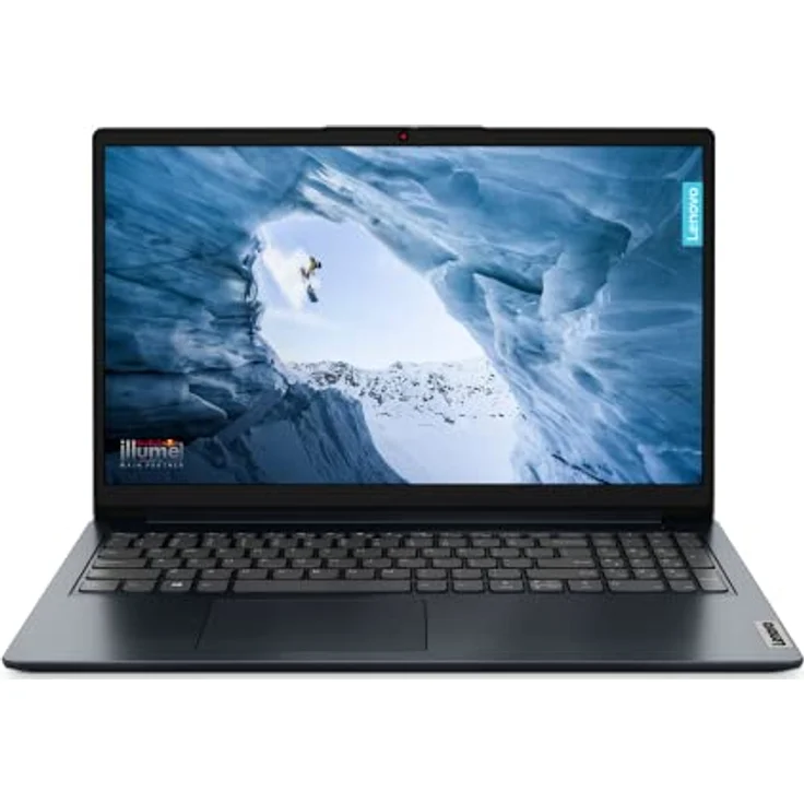 Lenovo IdeaPad 1 Slim Laptop | 15,6" FHD Display | Intel Celeron N4120 | 4GB RAM | 128GB emmc | Intel UHD 600 Grafik | Windows 11 Home | blau | 3 Monate Premium Care – Bild 1
