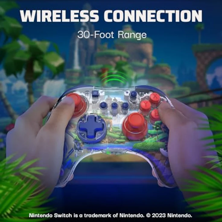 PDP REALMZ Wired Controller für Nintendo Switch, Mehrfarbig mit integrierter Sammlerfigur, bis zu 40 Stunden Akkulaufzeit und LED-Beleuchtungseffekten – Bild 3