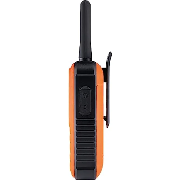 Albrecht Float 2, Walkie-Talkie mit 10 km Reichweite, wasserdicht und schwimmfähig, Orange/Schwarz – Bild 4