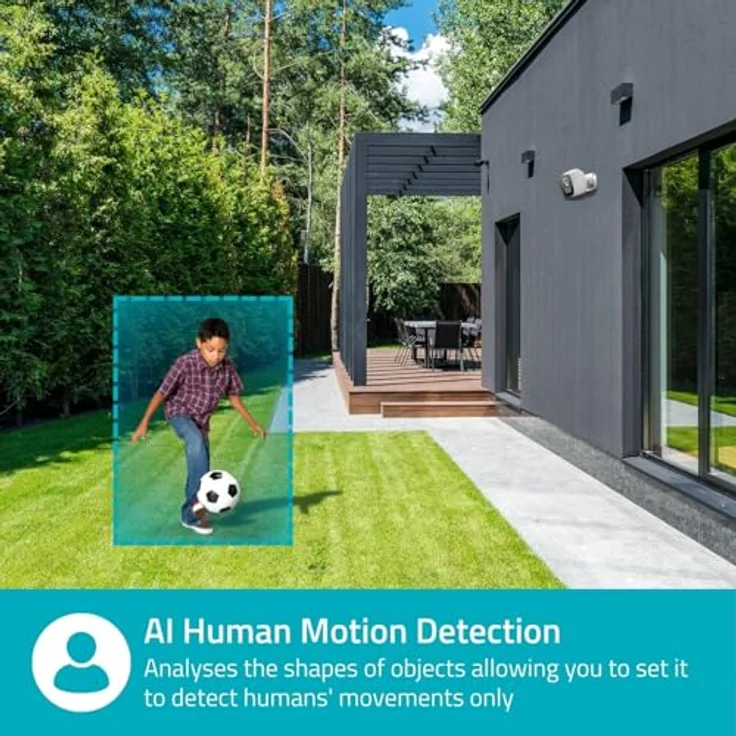 Nedis SmartLife Außenkamera - Wi-Fi - Spotlight - 4MP Quad HD 1440p / 2560x1440 - IP66 - Batterie-Lebensdauer: 10 Monate - 5 V DC – Bild 4