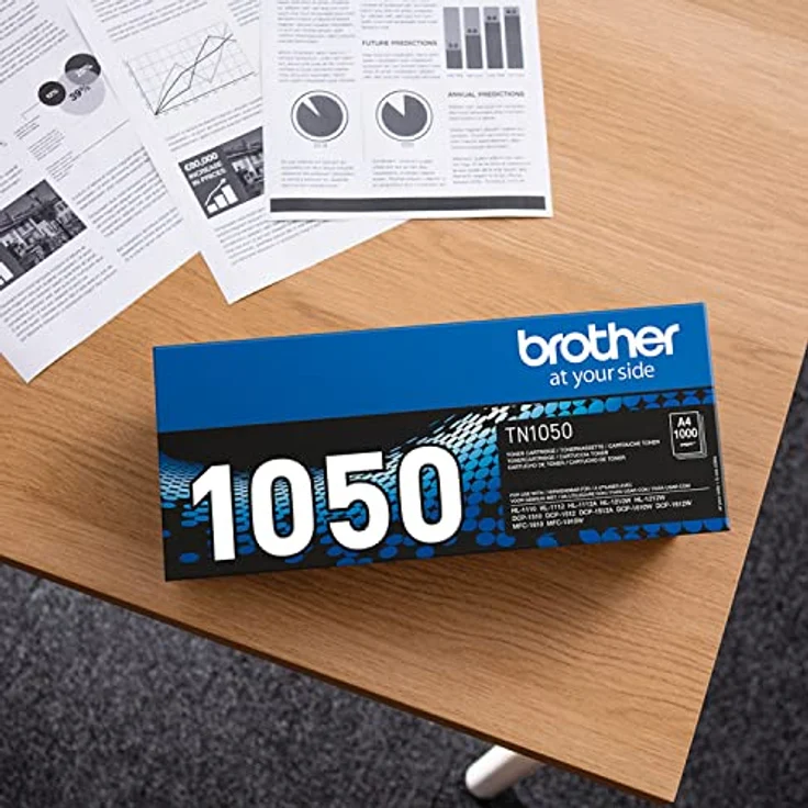 Brother Toner TN-1050 TN1050 Original Schwarz 1000 Seiten Standard Yield – Bild 1