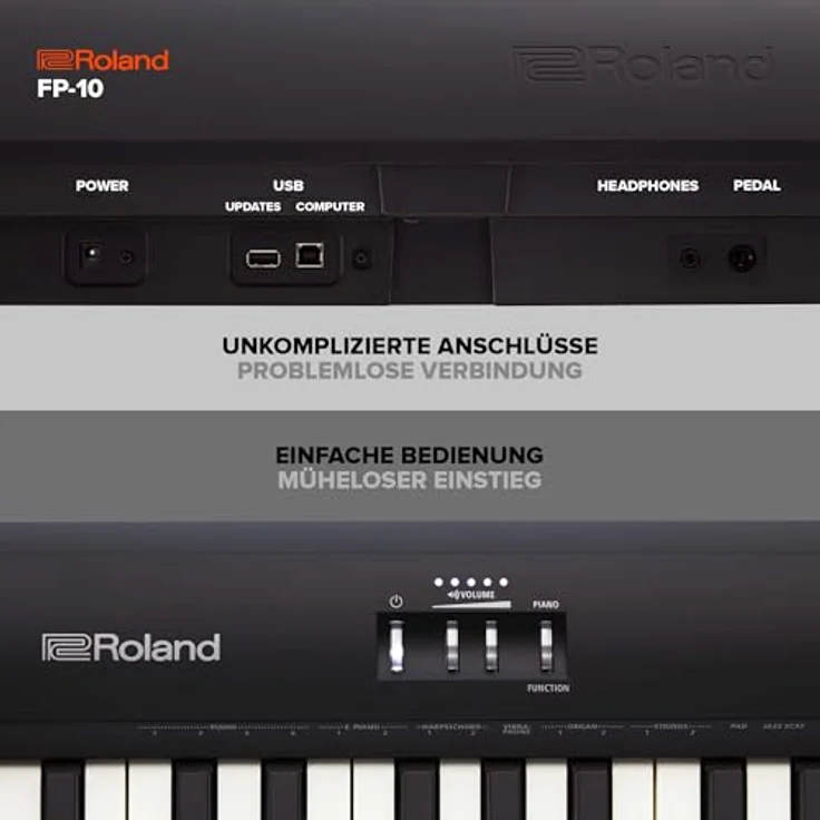 Roland FP-30X BK, Digitalpiano mit 88 Tasten, SuperNATURAL Soundengine, Bluetooth® und leistungsstarkem Lautsprechersystem – Bild 6