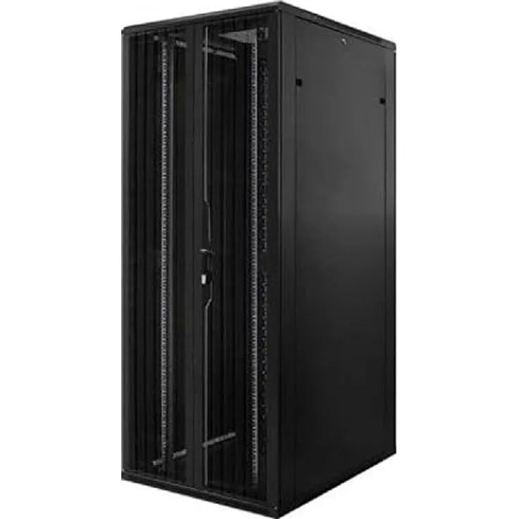 DSIT 42HE 19 Zoll Serverschrank, perforierte Doppelflügeltüren, höhenverstellbare Standfüße, optimale Luftzirkulation
