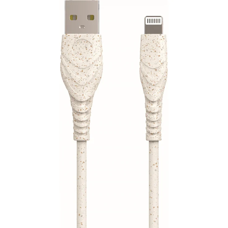 BIOnd BIOnd12-IP USB-A to Lightning Kabel, 2 m, 2,4A, weiß, aus recycelten Materialien