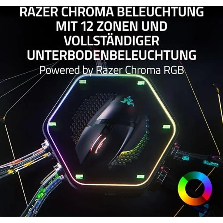 Razer Basilisk V3 Pro 35K, Kabellose und kabelgebundene Gaming-Maus, Weiss – Bild 6