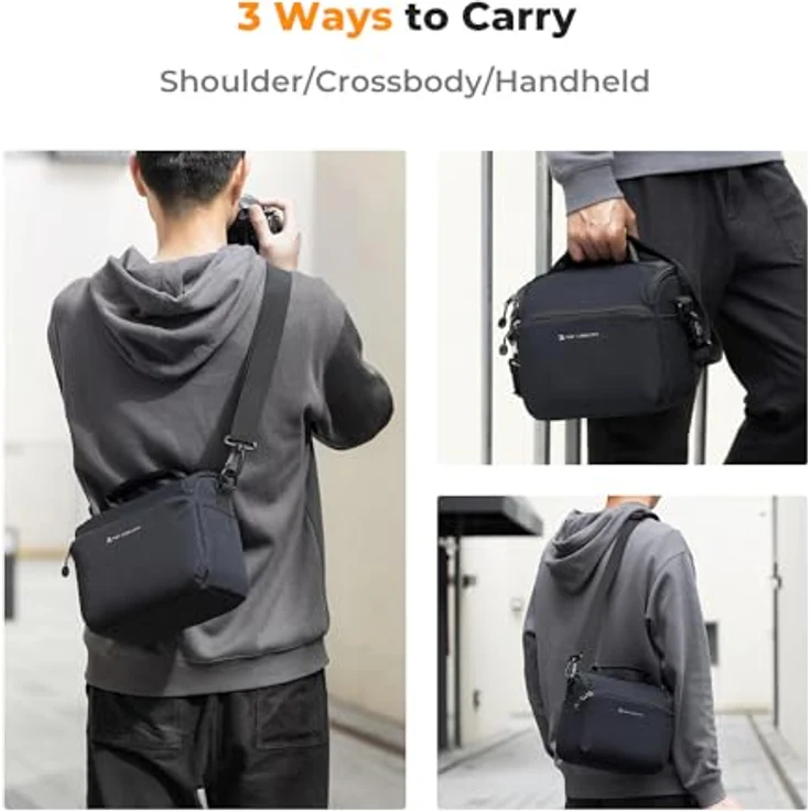 K&F CONCEPT Kamera-Rucksack, SLR-Umhängetasche mit herausnehmbarer Trennwand, tiefblau – Bild 5
