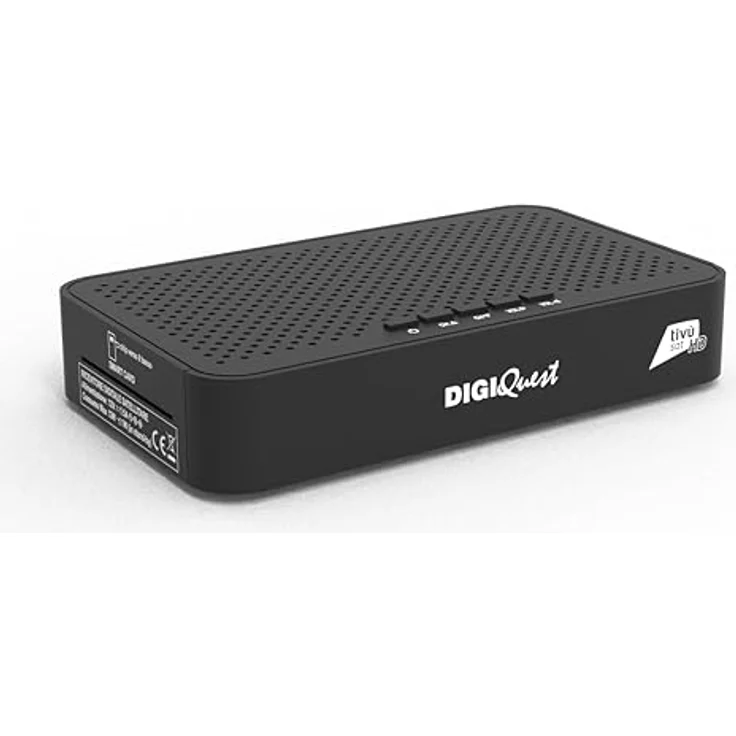 DIGIQUEST Tivùsat Maximo Combo Receiver, DVB-S2 und DVB-T2, 2in1 Fernbedienung, Aufnahmefunktion zuschaltbar, schwarz – Bild 1