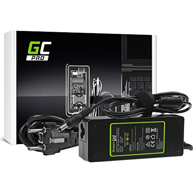GC PRO Netzteil für Toshiba Tecra A10 A11 M11 Satellite A100 P100 Pro S500 Laptop Ladegerät inkl. Stromkabel (15V 5A 75W) – Bild 1