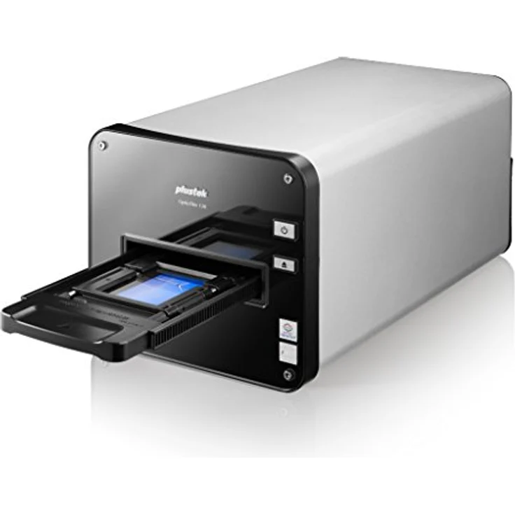Plustek OpticFilm 120, Klein-/Mittelformat Filmscanner (5300 dpi, USB), inkl. SilverFast Ai, für Dias und Negative 35mm bis 120/220mm – Bild 1