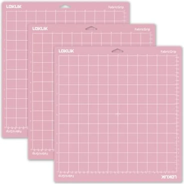 Loklik 3 St. Schneidematte Rosa, selbst regenerierende Schneidefläche, kompatibel mit Cricut- und Silhouette-Plottern