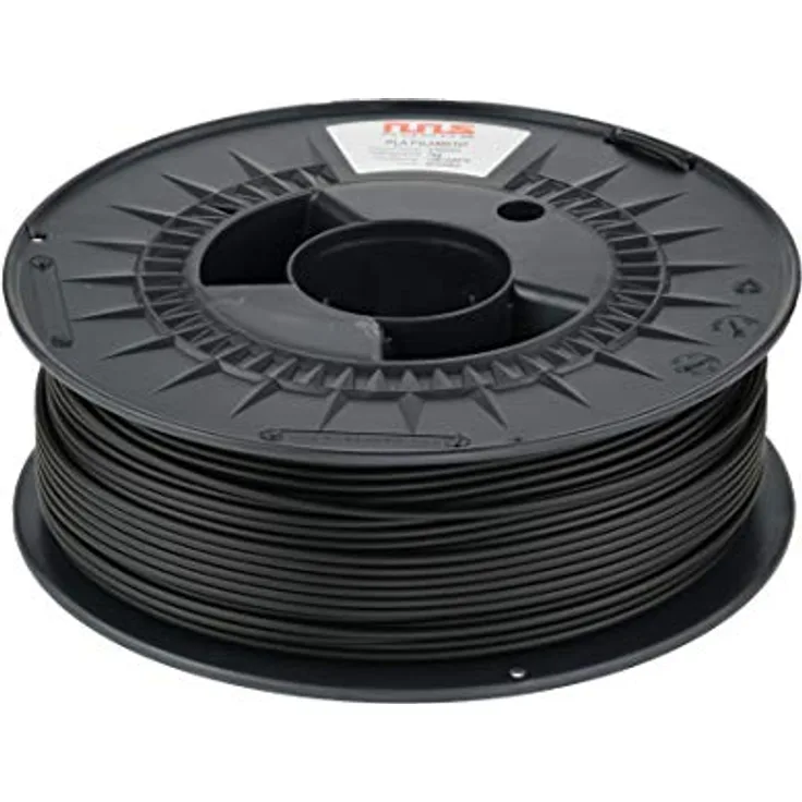 NuNus ABS Filament 1kg, 1,75mm, Schwarz, hohe Schichthaftung, reduziertes Warping, niedrige Wasseraufnahme
