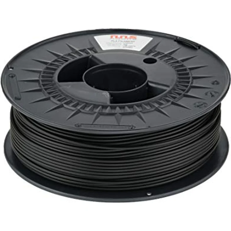 NuNus ABS Filament 1kg, 1,75mm, Schwarz, hohe Schichthaftung, reduziertes Warping, niedrige Wasseraufnahme – Bild 1