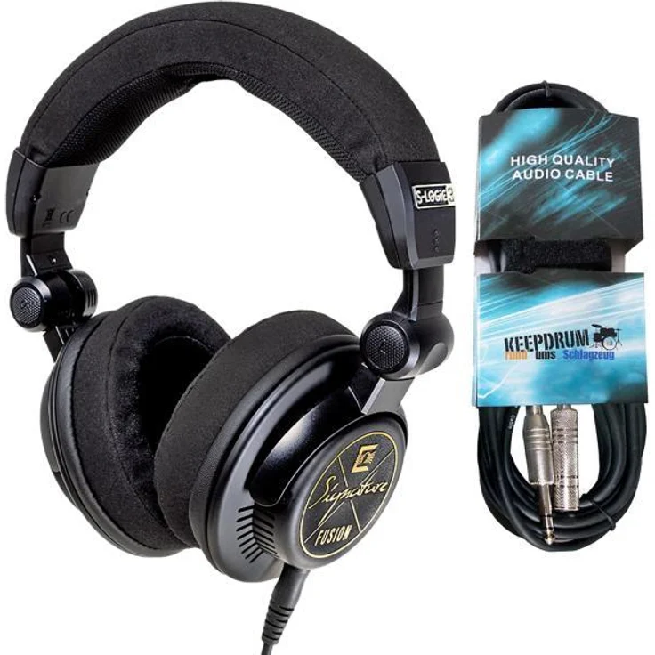 Ultrasone Signature Fusion OB, Halboffene Kabel-Kopfhörer mit S-Logic3 Technologie, 45 mm Graphene-GSS-Membran, Schwarz