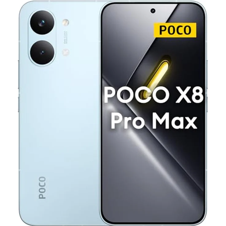 XIAOMI Poco X8 Pro Max, Smartphone mit 12 GB RAM und 256 GB Speicher, blau (ohne Netzteil) – Bild 1