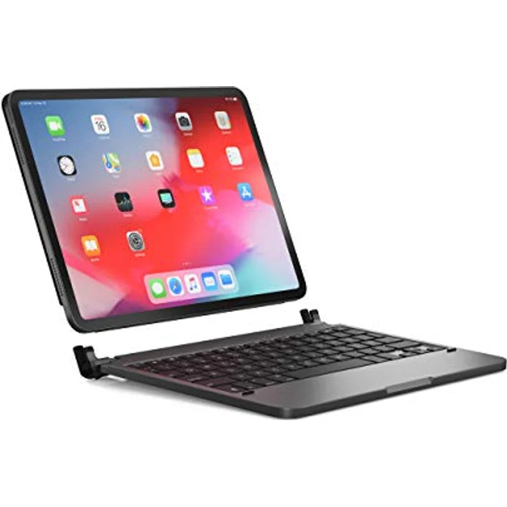 BRYDGE 11.0 Pro, Hochwertige Bluetooth Tastatur aus Aluminium für das iPad Pro 11'' (2018 & 2020), deutsches Layout QWERTZ, inklusive magnetischem iPad Cover, space grau – Bild 2