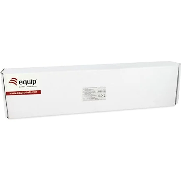 Equip 326526 48-Port Cat.6A geschirmtes Patchpanel, 19" 1HE, bis zu 500 MHz, lichtgrau – Bild 5