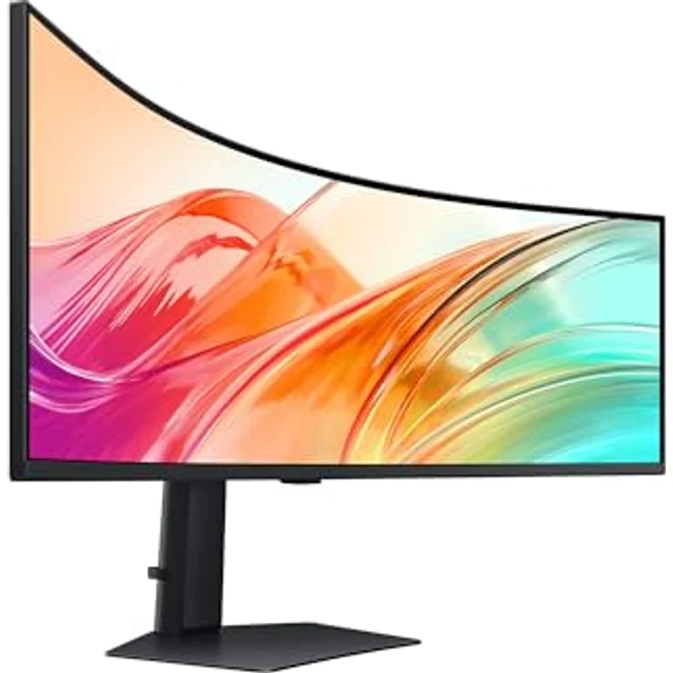 SAMSUNG ViewFinity S95UF, 49 Zoll Curved 4K DQHD Monitor, 5120 x 1440, 120 Hz, 5 ms, VESA DisplayHDR 400, USB-C, Eye Saver Mode, Flicker Free, Schwarz – Bild 3