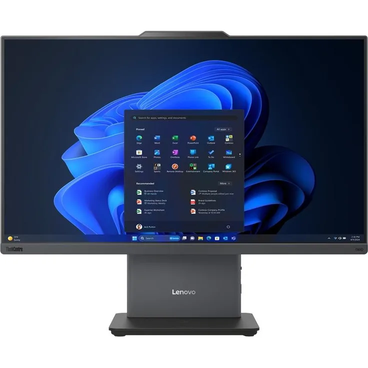Lenovo ThinkCentre neo 50a 24 Gen 5, All-in-One PC mit Intel Core i5-13420H, 16 GB RAM, 512 GB SSD, 23,8 Zoll Full HD Touchscreen, Luna Grey