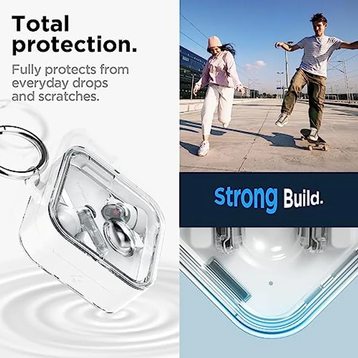 Spigen Ultra Hybrid Kompatibel mit Nothing Ear 2 Hülle - Jet White – Bild 4