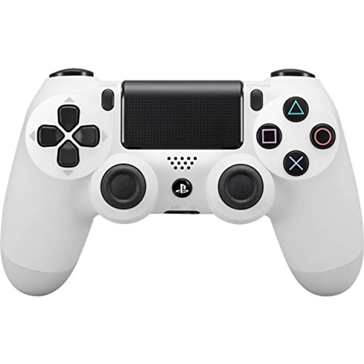 Playstation DualShock 4 Gamepad PlayStation 4, Weiß – kabelloses Zubehör mit D-Pad, Share Funktion und Bluetooth