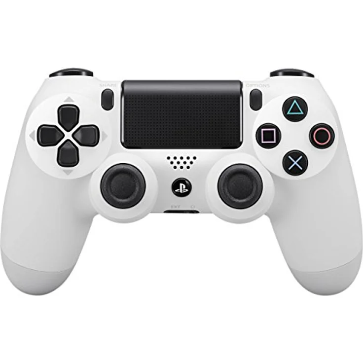 Playstation DualShock 4 Gamepad PlayStation 4, Weiß – kabelloses Zubehör mit D-Pad, Share Funktion und Bluetooth