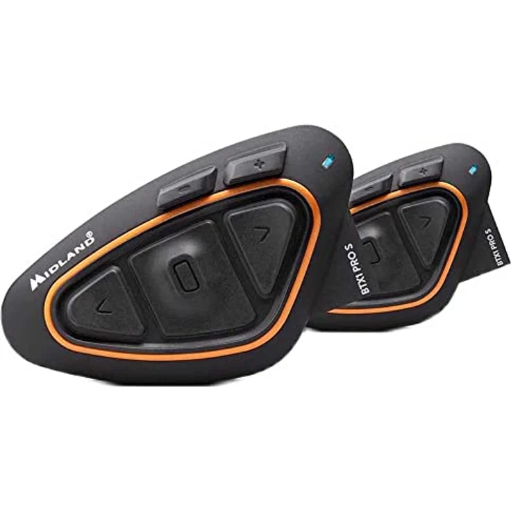 Midland BTX1 Pro S 2022, Universal Helm Bluetooth Intercom für 4 Personen, 800m Reichweite, Geräuschunterdrückung, 23h Akkulaufzeit – Bild 2