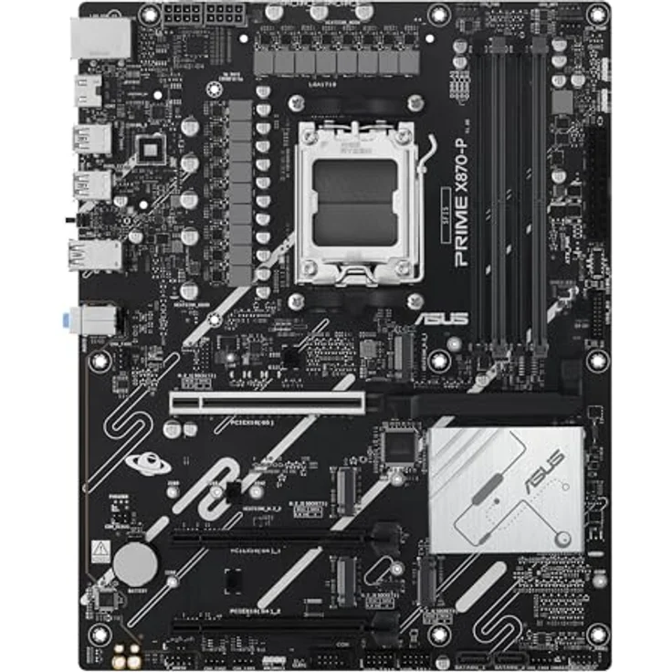 ASUS PRIME X870-P Mainboard Sockel AM5 (AMD, ATX, PCIe 5.0, DDR5, 14+2+1 Power Stages, 4x M.2, 2,5Gb Ethernet, USB-C 40Gbps) – Bild 3