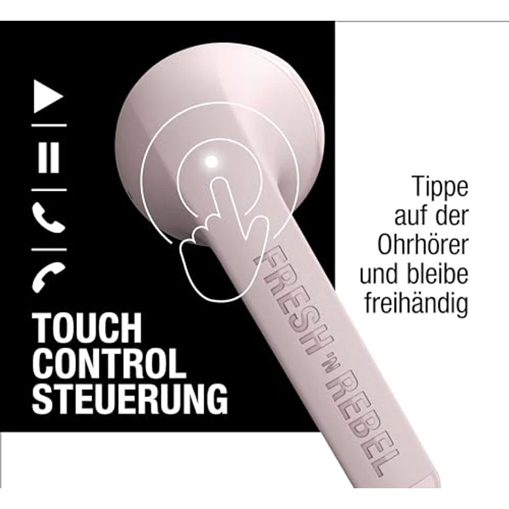 Fresh'N Rebel Twins Core True Wireless earbuds - Smokey Pink (30 h, Kabellos), Kopfhörer – Bild 3