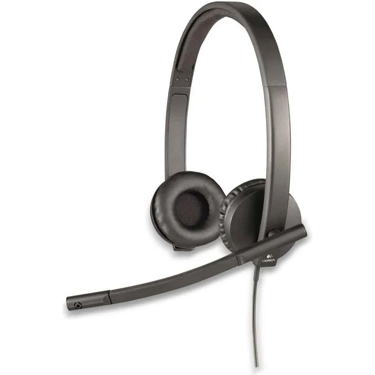 Logitech H570e Kopfhörer mit Mikrofon, Stereo-Headset, Rauschunterdrückung, Lautstärkeregelung und Stummschaltung mit LED-Anzeige am Kabel, Ohrpolster aus Kunstleder, USB-Anschluss, PC-Mac-Laptop – Bild 5